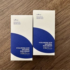 Isntree Hyaluronic Acid Natural Sun Cream SPF50 Sunscreen 2unit bundle